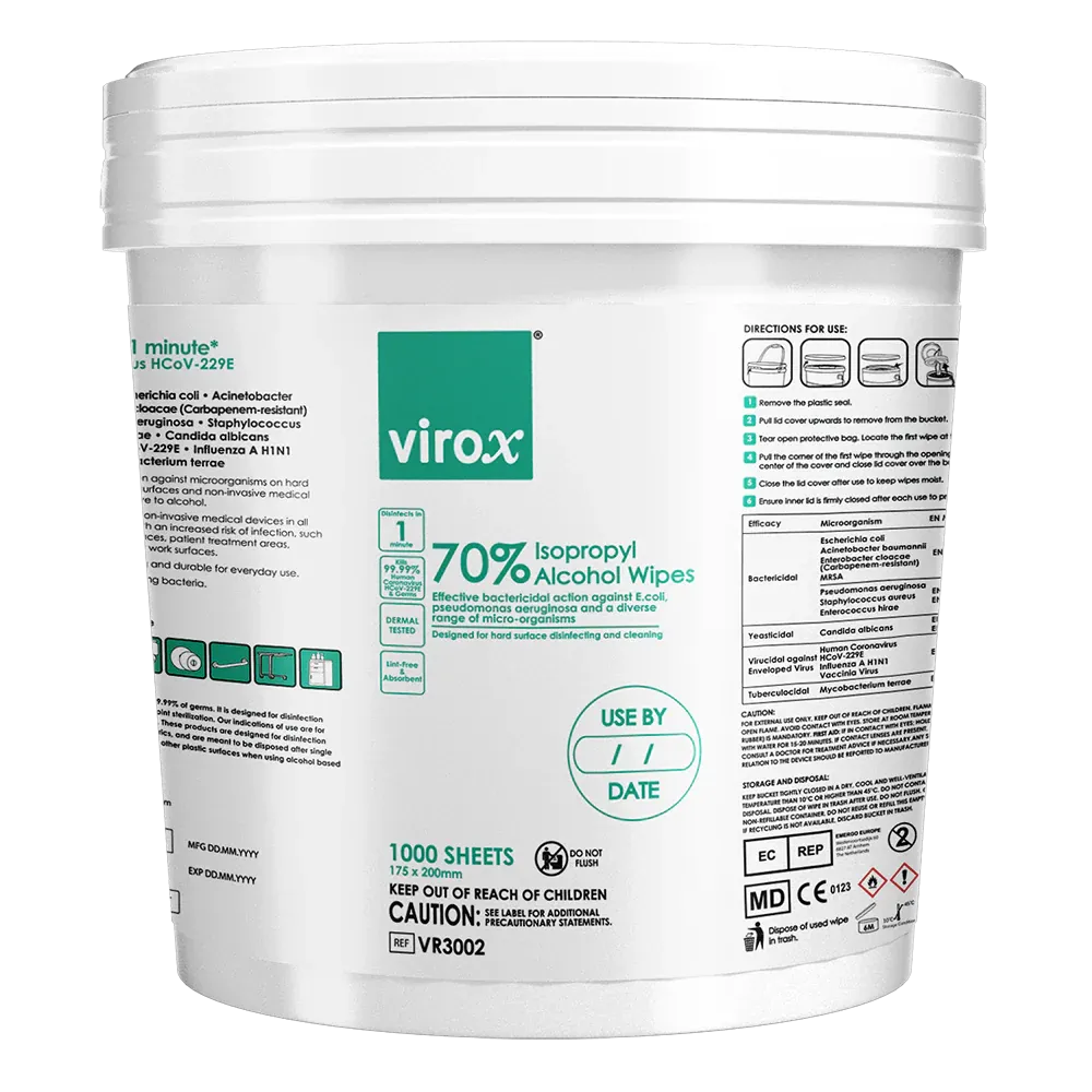[VR3002] Virox 70% Alcohol Wipes