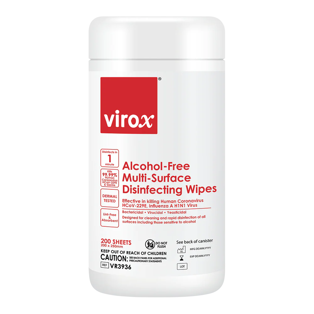 [VR3936] Virox Alcohol-Free Multi-Surface Disinfecting Wipes