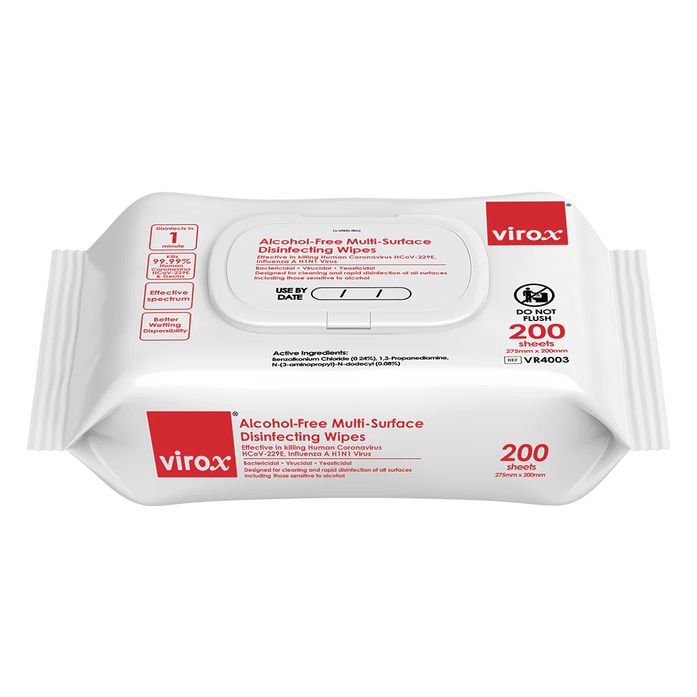 [VR4003] Virox Alcohol-Free Multi-Surface Disinfecting Wipes